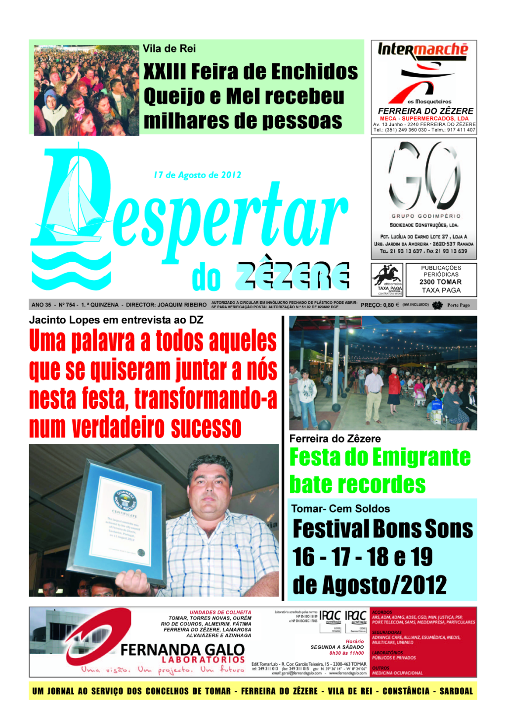 Capa do número 754 de 17 de agosto de 2012