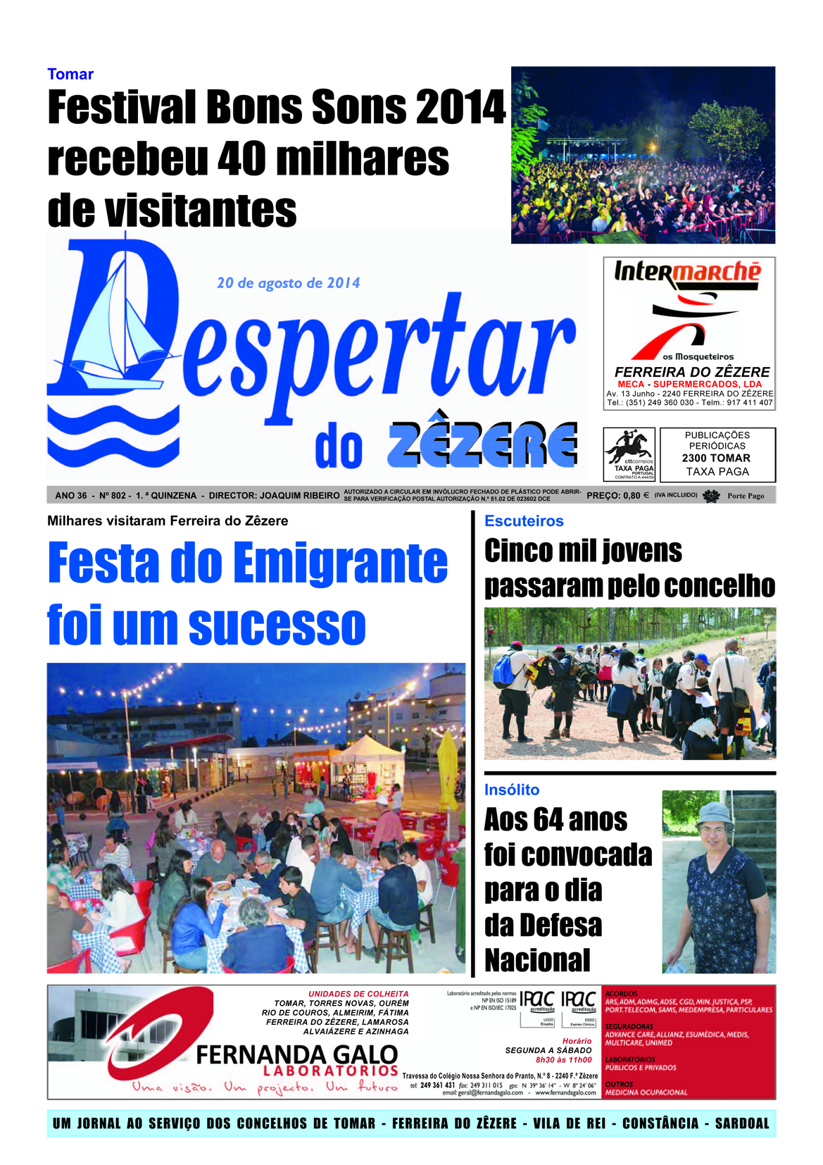 Capa do número 802 de 20 de agosto 2014