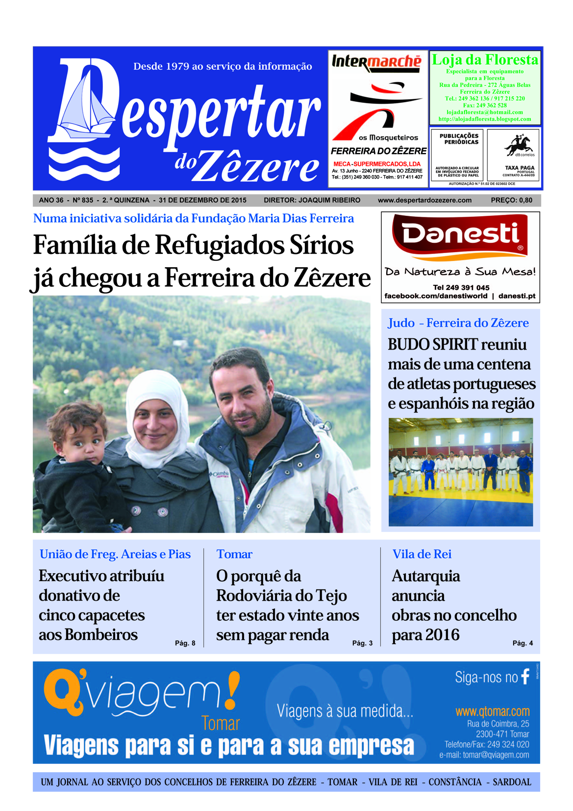 Capa do nº 835 de 31 de dezembro de 2015