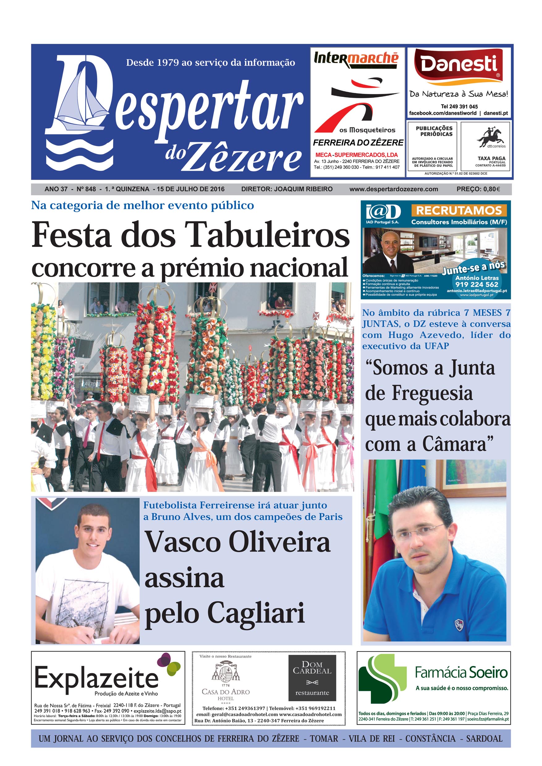 Capa do número 848 de 15 de julho de 2016