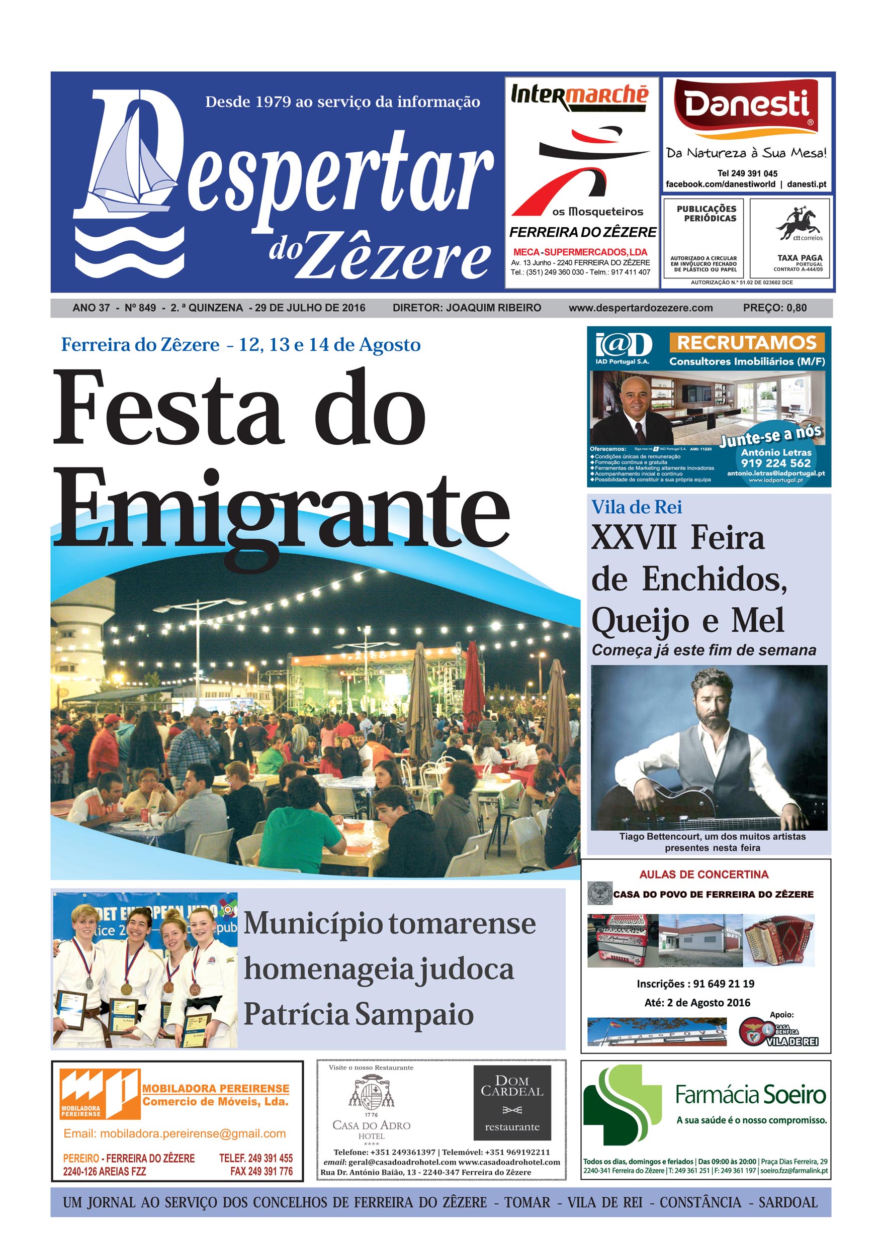 Capa do número 849 de 29 de julho de 2016